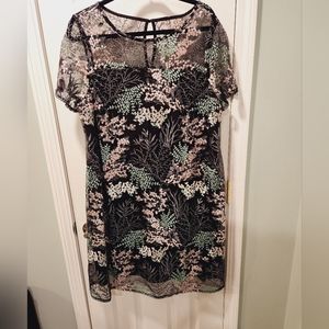 Lane Bryant Embroidered Shift Dress